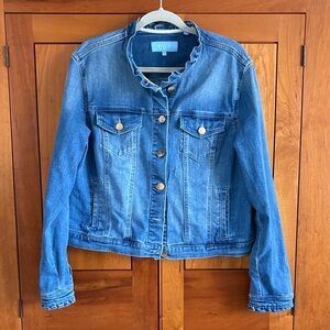 Draper James ruffle Denim Jacket